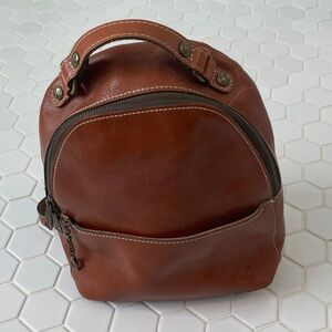 Brown Leather Patricia Nash Mini Backpack